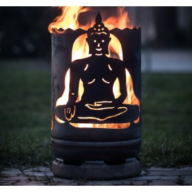 kleine Feuertonne Buddha